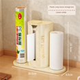 thumbnail image 2 of POINTERTECK Kitchen Tissue Holder Punch-free Storage Rack Paper Box Roll Paper Holder Preservation Film Oil-absorbing Paper Multifunctional Tissue Holder, 2 of 2