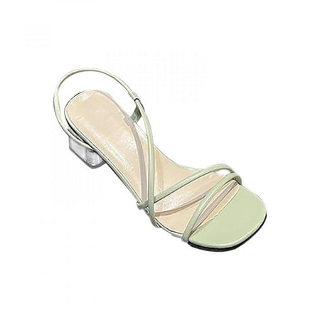 

Homedles Sandals for Women- Open Toe Comfortable Casual Gift for women Beach Wedge Gladiator Sandals Green