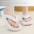 thumbnail image 5 of Spencer Non-Slip Clouds Slippers for Women Men Comfy Bathroom Slippers Cushion Thick Sole Slide Sandals Quick Drying Flip Flops, 5 of 7