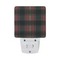 thumbnail image 2 of Plaid in Green Red Yellow LED Night Light with Smart Sensor Plug Into Wall Dusk to Dawn 2 packs, 2 of 7