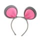 thumbnail image 3 of Diadema con orejas de ratón, accesorio para disfraz de animal, ideal para fiestas temáticas y juegos de rol. Gris, 3 of 9