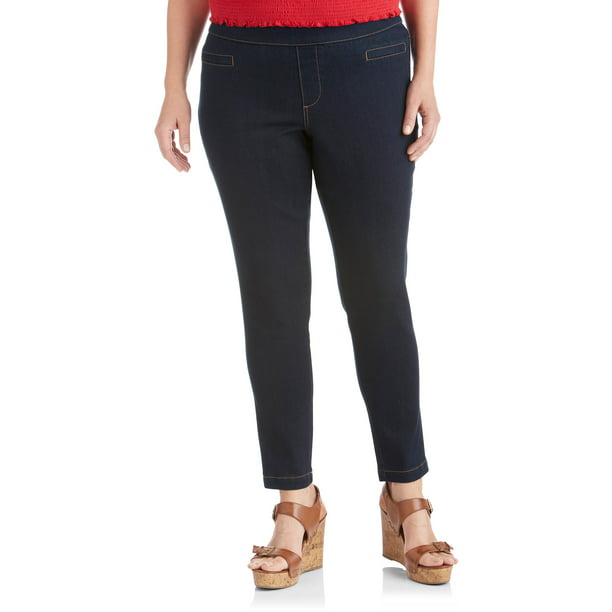 Faded Glory Women's Plus-Size Jeggings with Pockets - Walmart.com