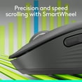thumbnail image 3 of Logitech Signature M650 L Full Size Wireless Mouse - For Large Sized Hands, 2-Year Battery, Silent Clicks, Customizable Side Buttons, Bluetooth, Graphite, 3 of 12
