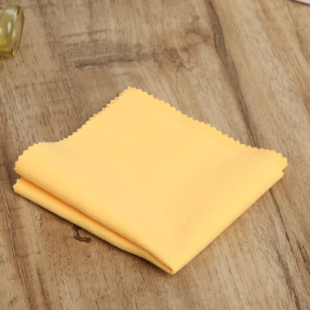 5pcs 22 x 20.5cm Pa?o de Pulido de Limpieza de Reloj, pa?o de Pulido de joyería Amarilla Pa?o de Plata de Perla Suave Oro Limpiador Lentes Cristales de Lentes Gafas Pa?o de Limpieza Ecomeon no