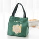 thumbnail image 5 of Fiambrera Wosthever bolsa con asa contenedor de comida escolar nylon Cuadrado verde, 5 of 6