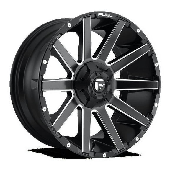 Fuel 1PC Aluminum Rim D616 CONTRA 20X9in Matte Black Milled Finish, D61620907050