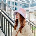thumbnail image 3 of CoCopeaunts New Rainbow Bucket Hat Women Autumn Winter Soft Keep Warm Cap Elegant Female Outdoor Fishermans Hat, 3 of 6