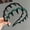 2pcs [Black + Green], variant on Hair Styling Headband with Teeth Anti-Slip Hair Tie Not Choking Hair Tidy Updo High Crown Big Wave Hair Band for Women