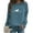 Navy, variant on jsaierl Womens Sweatshirt Crewneck Horse Graphic Top Long Sleeve Cute Shirt Lightweight Funny Pullover Sweatshirt