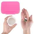 thumbnail image 4 of Unique Bargains 1 Pc Pill Case 1 Grid Design Pill Box Rose Red, 4 of 6