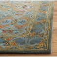 thumbnail image 3 of Safavieh Heritage Lance Floral Wool Area Rug, Sage/Blue, 6' x 6' Square, 3 of 8