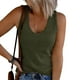 thumbnail image 4 of Sonducket Camisetas sin mangas transpirables para mujer Stay Cool All Summer Long Durable Cotton Womens Vest Top Tank Top Mujer ArmyGreen M 1 Type2 NO2, 4 of 6