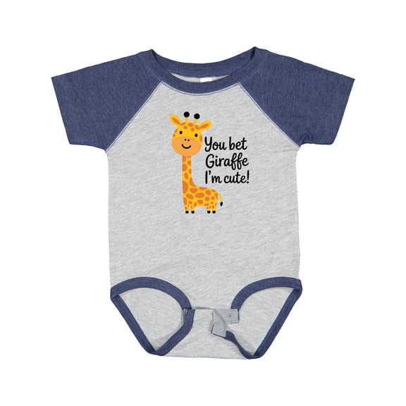 Inktastic You Bet Giraffe I'm Cute Boys or Girls Baby Bodysuit