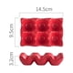 thumbnail image 4 of BRIGHTFUFU Caja de almacenamiento de huevos antideslizante de cerámica con soporte para huevos de 6 rejillas, caja de almacenamiento de huevos a prueba de golpes (rojo), 4 of 7