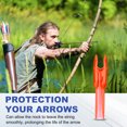 thumbnail image 5 of Uxcell Archery Arrows Nocks, Plastic Insert Arrow Nock Replacement Arrow Tails for Hunting Shooting Compound Recurve Bow Clear Orange, 5 of 7