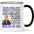 thumbnail image 1 of WENSSY You're a Really Stepdad Mug, Best Stepdad Gifts, Funny Birthday Father's Day Gifts for Step Dad from Daughter Son 11 OZ Black Handle, 1 of 7
