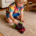 thumbnail image 4 of Outdor Realistic Grape Bunch Desktop Ornament Decorative Faux Fruit Display For Home Kitchen Centerpiece, 4 of 6