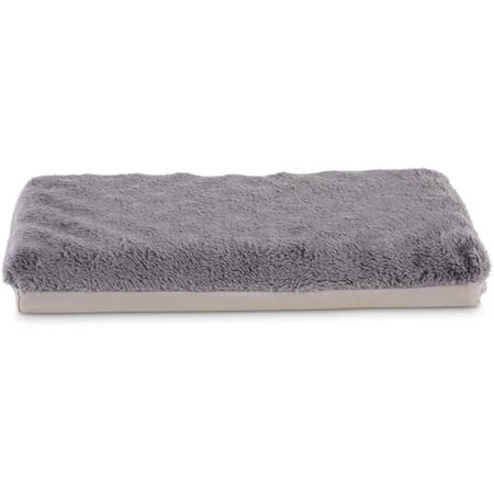 happy place dark grey foam dog crate mat and pet bed, xx-small