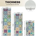 thumbnail image 4 of Multicolor Ethnic Geometric Patchwork Pattern Kitchen Rugs Sets Of 3,Kitchen Runner Rugs Non Skid Washable,Decorative Kitchen Floor Mats for Kitchen,Sink,Laundry,17"x30"+ 17"x47" + 17"x59", 4 of 6