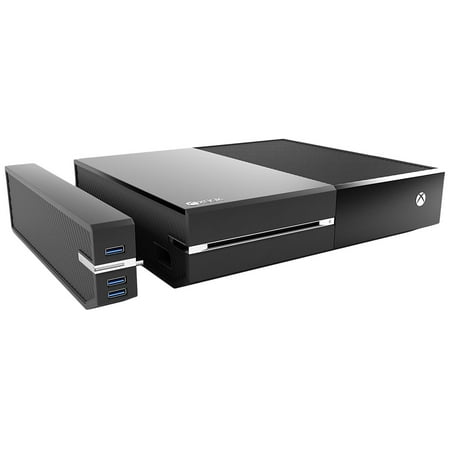 Fantom Drives Xbox One 2TB hard Drive and Storage Hub - Easy Snap On Attachment with 3 USB 3.0 PORT MEDIA