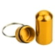 thumbnail image 5 of Toystoory Mini pastillero portátil de aluminio pastillero impermeable hermético almacenamiento con llavero, dorado Escalada oro, 5 of 6