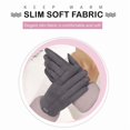 thumbnail image 6 of AuroraX Gray Winter Gloves Women Thick Windproof Velvet Thermal Gloves Insulated Stylish Gloves with Wrist for Driving Outdoor, 6 of 6