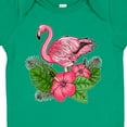thumbnail image 4 of Inktastic Flamingo with Tropical Flowers Boys or Girls Baby Bodysuit, 4 of 5