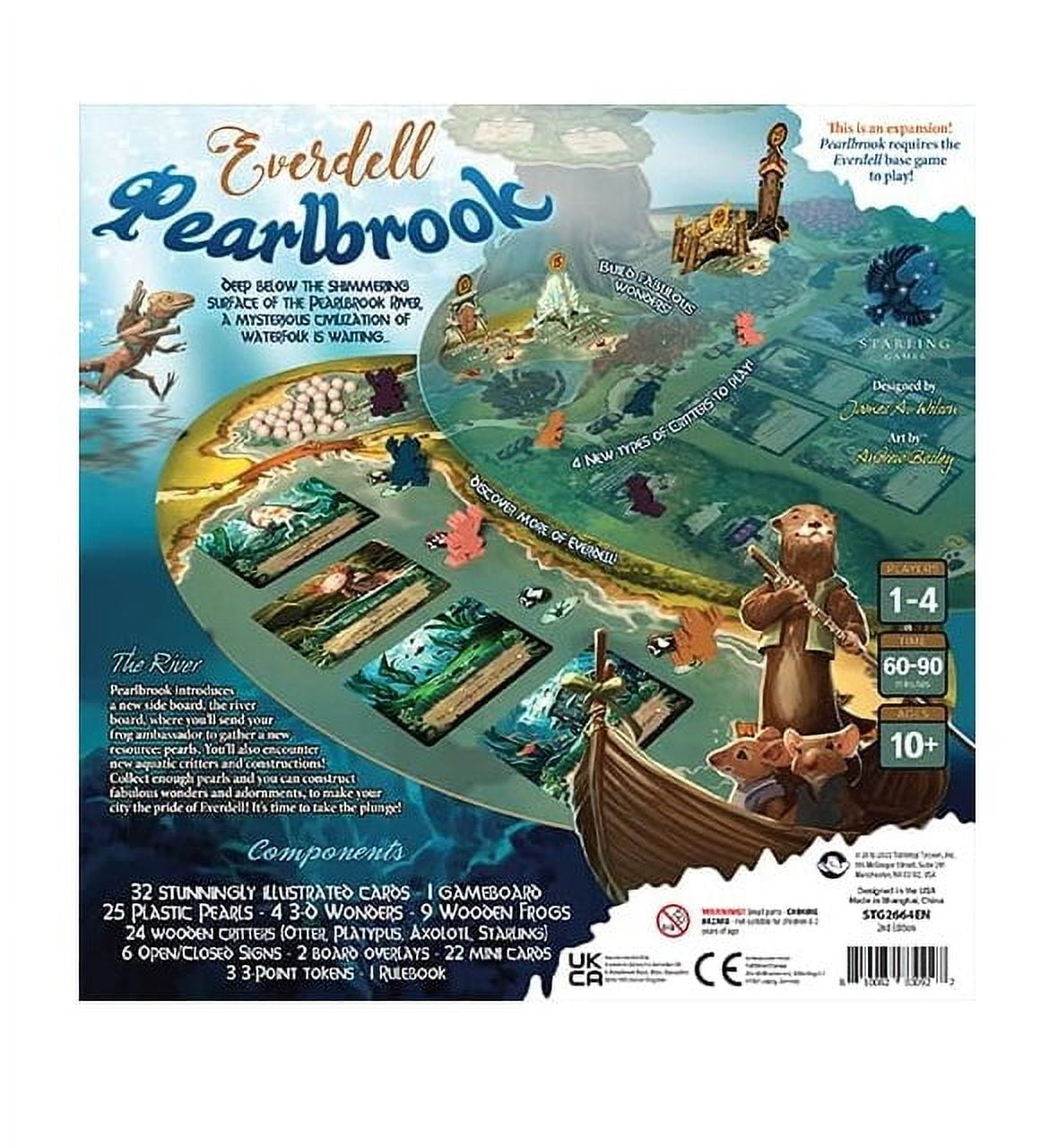 Everdell: Pearlbrook Strategy  Board Game Expansion for Ages 10 and up, from Asmodee