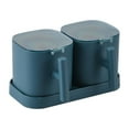thumbnail image 2 of Condiment Jars Salt Spice Containers Seasoning Storage Boxes Set with Spoons, 2 of 10