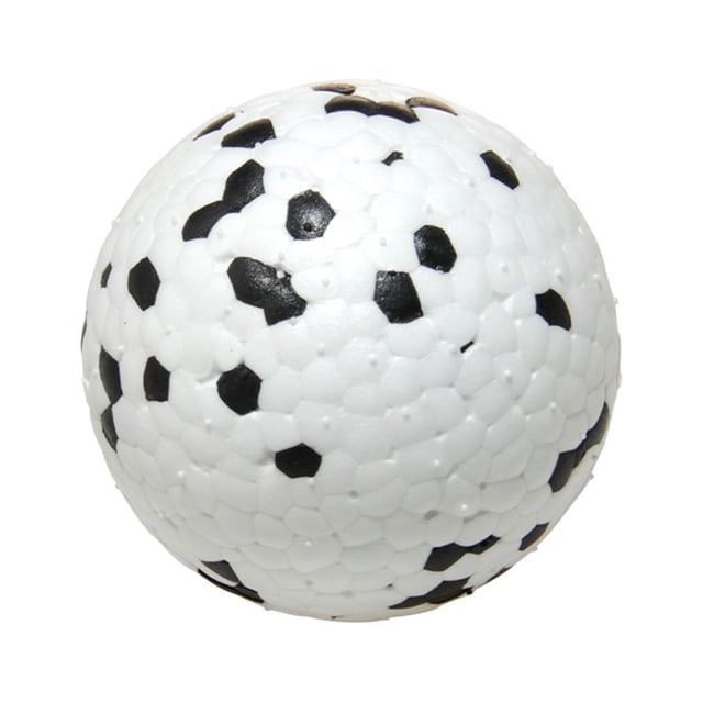Greeniant Juguete de rugby para perros con rebote irregular y ETPU para juegos interactivos Bolas de juguete resistentes a mordeduras Suministros para perros Blanco negro 7cm