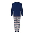 thumbnail image 5 of Meihuid Matching Family Pajamas Set Striped Christmas Pajamas Sleepwear Dad Mom PJs, 5 of 9