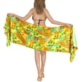 thumbnail image 2 of HAPPY BAY Women's Coverups Summer Wraps Bikinis Swim Cover up Swimwear Pareos Beach Cover-up Sarong Beachwear Pareo for Women One Size Orange, Floral, 2 of 4