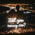 thumbnail image 5 of CADODIS Will You Marry Me Neon Sign LED Light Proposal Wedding Party Engagement Room Decor Romantic Celebration Wall Art, 5 of 5