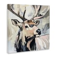 thumbnail image 2 of Stupell Industries Traditional Neutral Bull Elk Portrait Canvas Art, 17 x 17, by Tina LeCour, 2 of 8