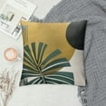 thumbnail image 2 of COMIO Abstract Boho Pillow Covers Mid Century Modern Pillow Covers Minimalist Geometric Green Leaves Throw Pillow Covers Home Decor for Sofa Bed Couch, 2 of 5