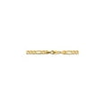 thumbnail image 4 of Real 14kt Yellow Gold 6.25mm Flat Figaro Chain; 26 inch; Lobster Clasp; for Adults and Teens; for Women and Men, 4 of 5