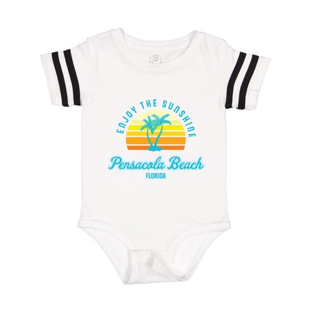 

Inktastic Summer Enjoy the Sunshine Pensacola Beach Florida in Blue Gift Baby Boy or Baby Girl Bodysuit