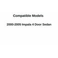 thumbnail image 4 of Tempered Passenger Right Side Front Door Glass Door Window Compatible with Chevrolet Impala 2000-2005 4 Door Sedan, 4 of 6