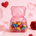 thumbnail image 2 of Clearance! Large Pink Gummy Bear Containers, Valentine’s Day Clear Gummy Bear Shaped Candy Holder, Reusable Gift Box for Candy, Party Favors Storage, Big Plastic Bear Container, 2 of 8