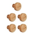 thumbnail image 1 of kurtrusly Crochet en Bois d'Érable Moderne Vis Murale Nordique Premium pour Organisation de Garde-Robe Design Rond 5.5x6cm 5Set, 1 of 6