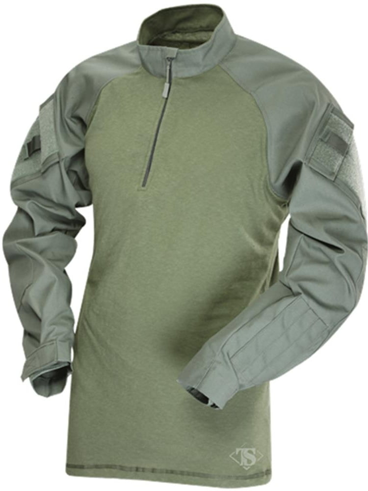 Tru-Spec TRU Combat Long-Sleeve Shirt Poly-Cot Olive Drab M-Reg 2553004 