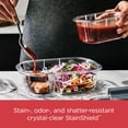 thumbnail image 3 of Rubbermaid Brilliance Leakproof Meal Prep Containers, 2-Compartment, 2.85 Cup Capacity, 3 of 9