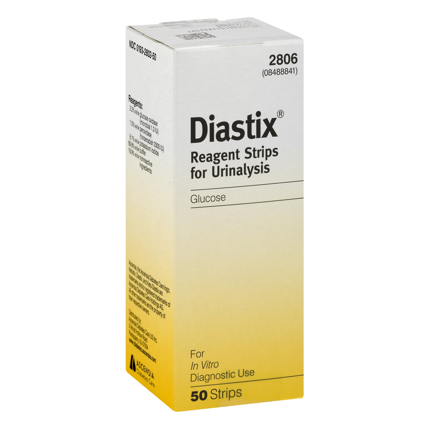 Diastix Reagent Strips For Urinalysis Color Chart