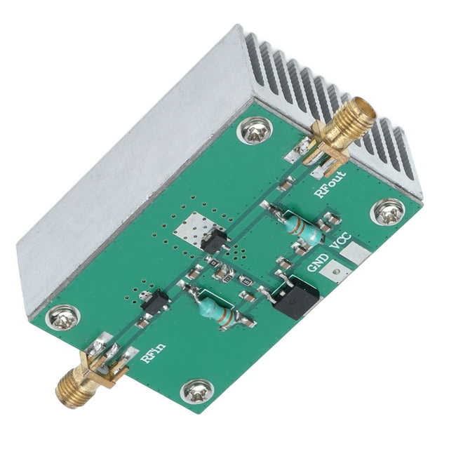 RF Amplifier Module, Broadband Amplification Modules HF VHF UHF 270-370mA DC 12V For Radio Transmission ANGGREK Broadband Amplification Module