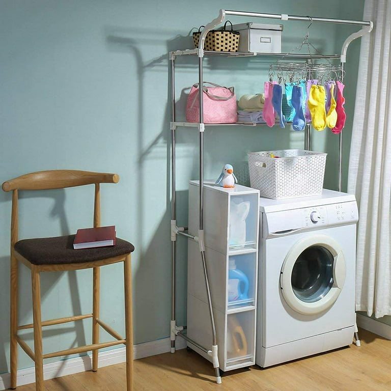 Hanger Organizer Rack Washing Machine Side Rack For Laundry - Temu
