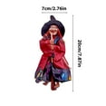 thumbnail image 3 of Halloween Hanging Witch Flying Witches Broom Wizard Scary Hanging Ghost Skull Skeleton Decoration Toys Ornaments Halloween Decor Party Props Animated Witch Garden Outdoor Figure, 3 of 6