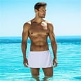 thumbnail image 6 of Triani 1Pcs Men's Bath Wrap Towel 55 Inch Soft Microfiber Swimming Beach Towel Body Wrap for Shower Spa Adjustable Robes(White), 6 of 7