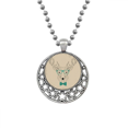 thumbnail image 1 of Gafas Deer animal Stripe Collares Colgante Retro Moon Stars Jewelry Unbranded M, 1 of 3