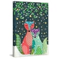 thumbnail image 2 of "Winter Foxes" Painting Print on Wrapped Canvas, 2 of 7