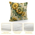thumbnail image 4 of JRXY Throw Pillow Cover Lemon Yellow Hawaiian Tropical Hibiscus Pillowcases Hawaii Tropical Flowers Farmhouse Decorative Throw Pillow Coves Cushion Case Decoration Home Decor White, 4 of 5